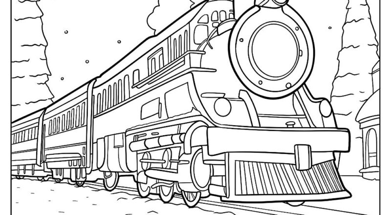 22 Polar Express Coloring Pages Free PDF Printables