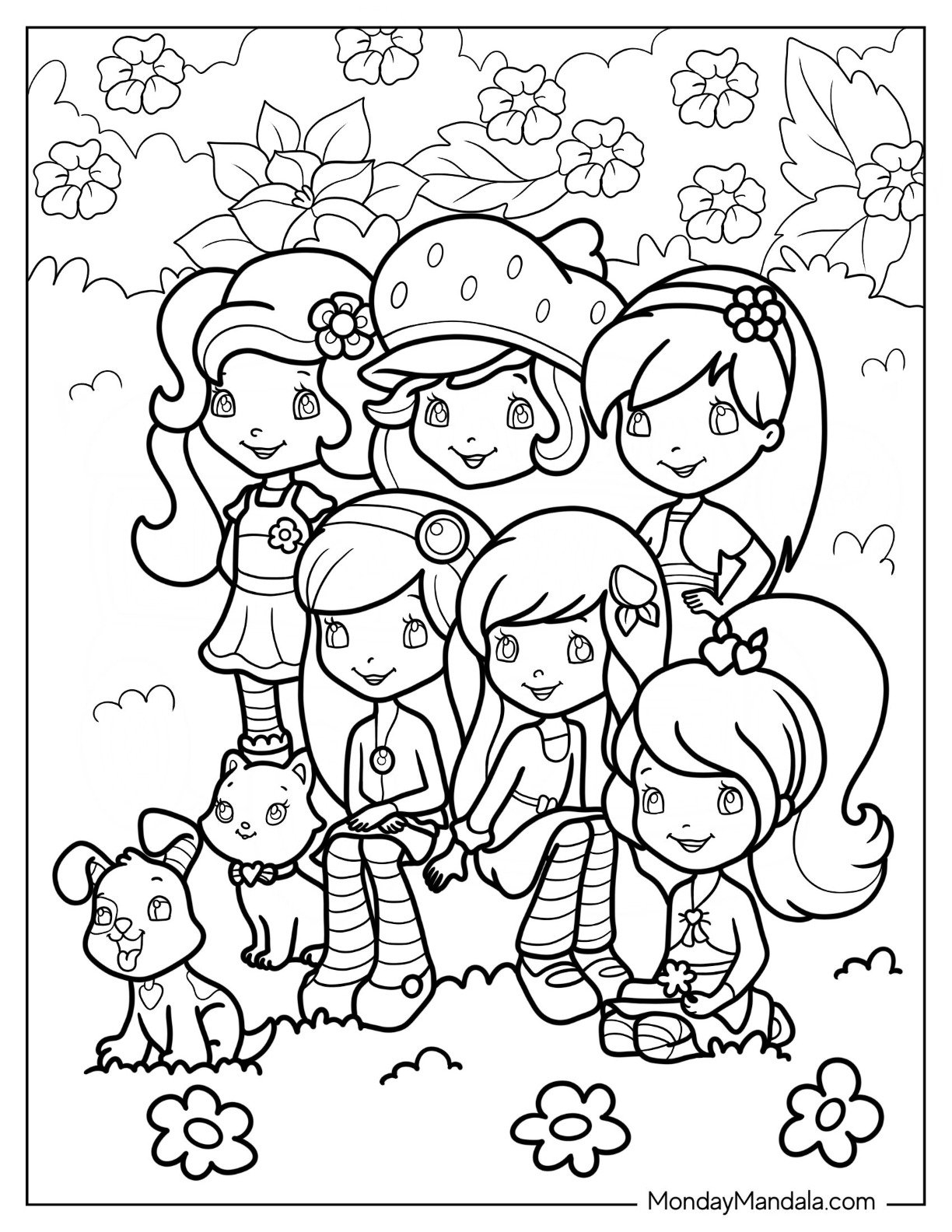 strawberry shortcake coloring pages strawberry shortcake coloring pages