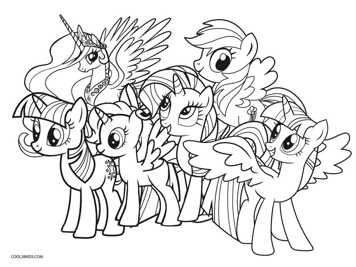 23 Page My Little Pony Coloring Etsy
