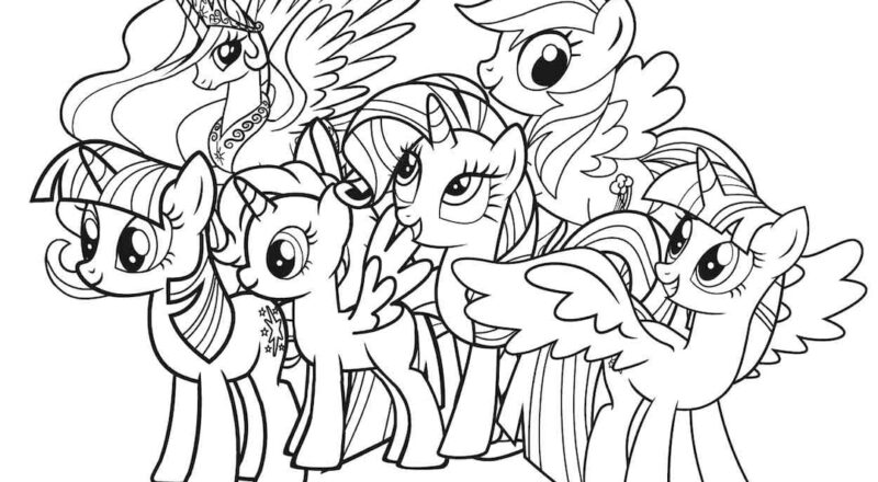 23 Page My Little Pony Coloring Etsy
