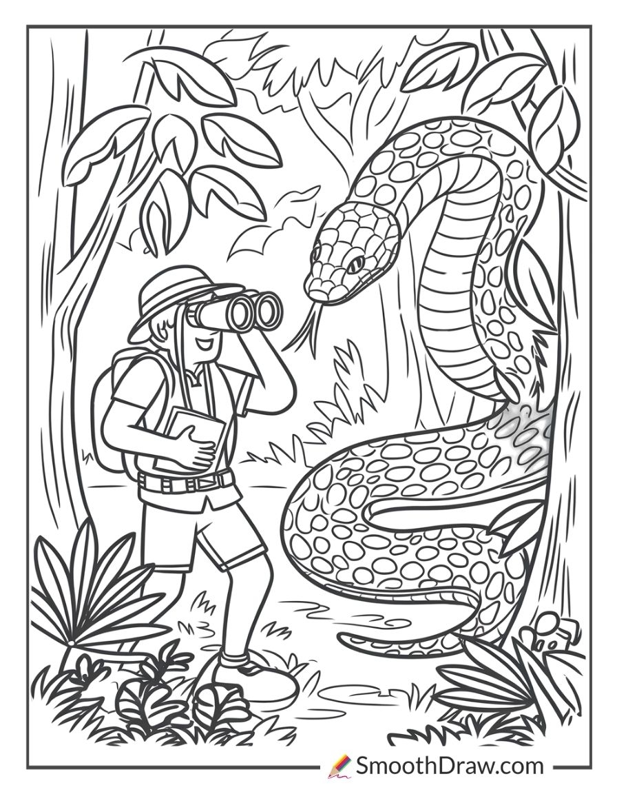 snake coloring page snake coloring page