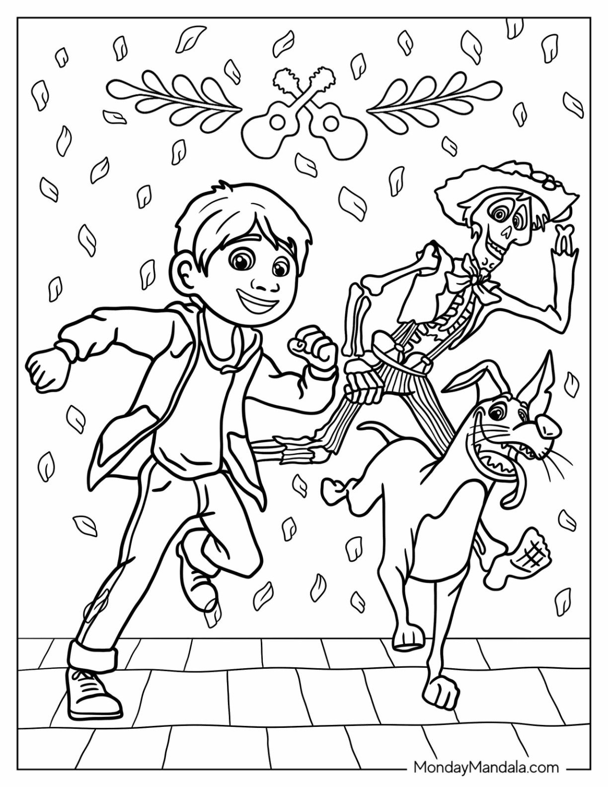 coco coloring pages coco coloring pages