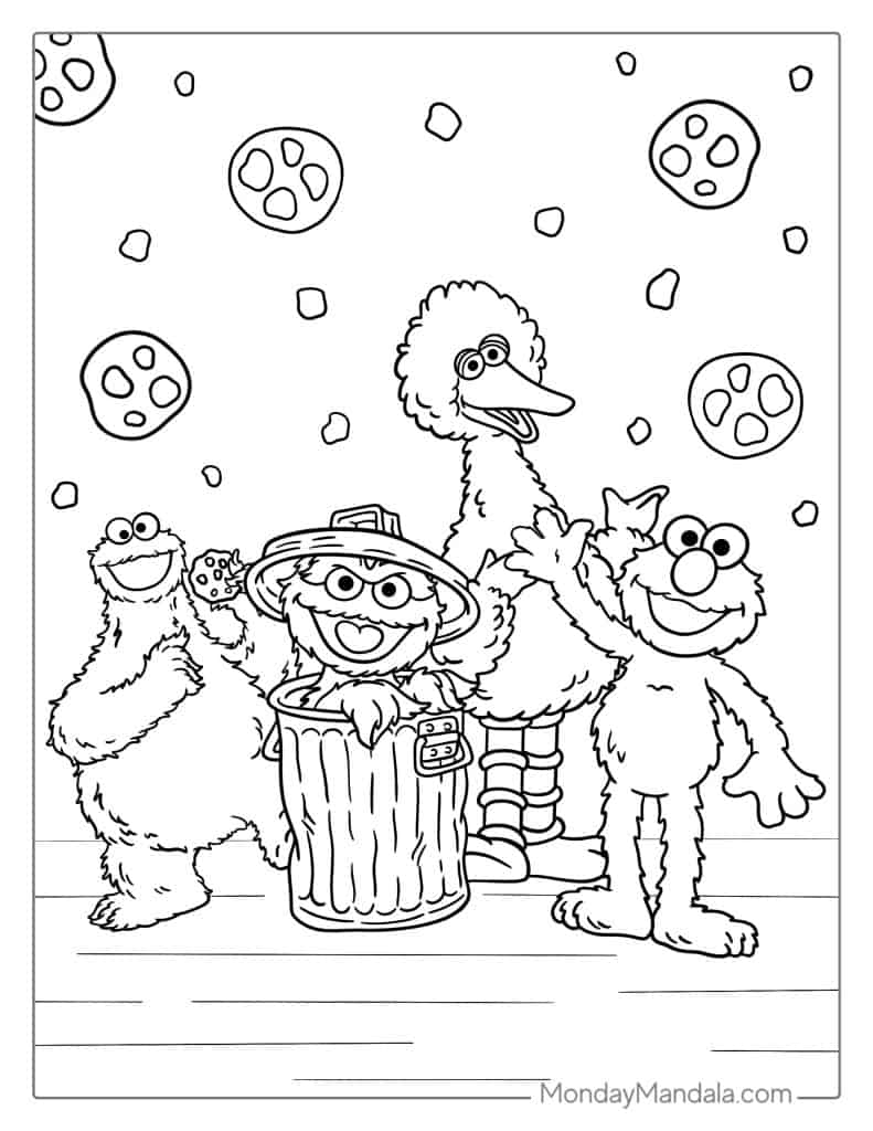 24 Elmo Coloring Pages Free PDF Printables 