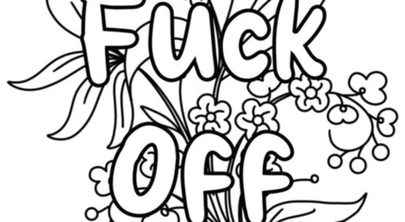 24 Funny Swear Word Coloring Pages For Adults digital Download Etsy