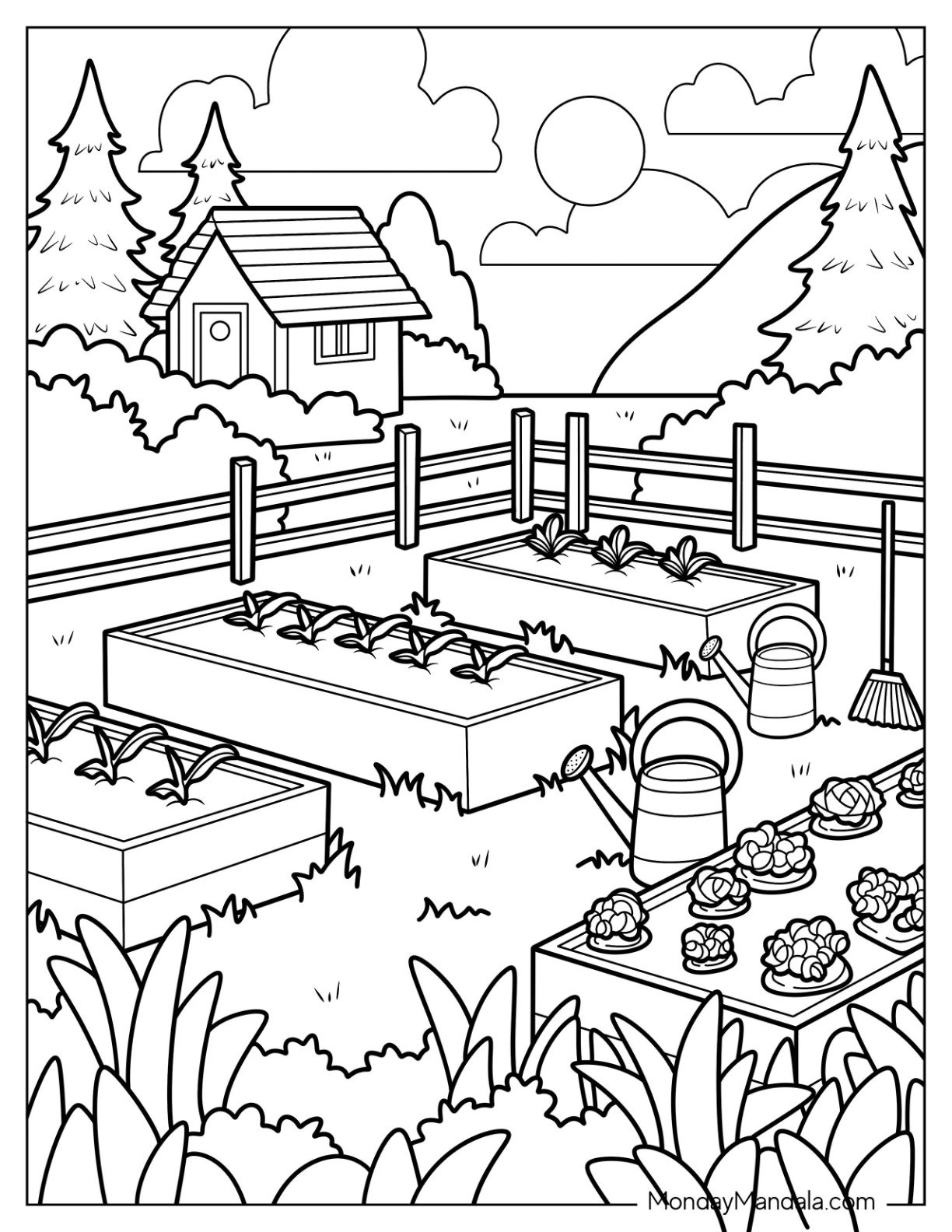 garden coloring pages