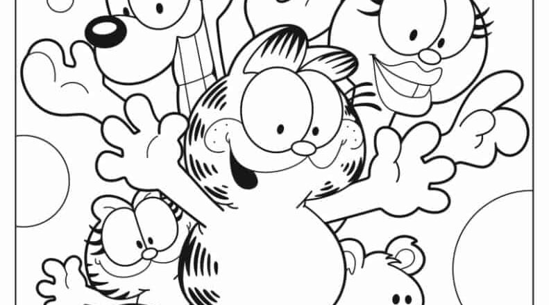 24 Garfield Coloring Pages Free PDF Printables