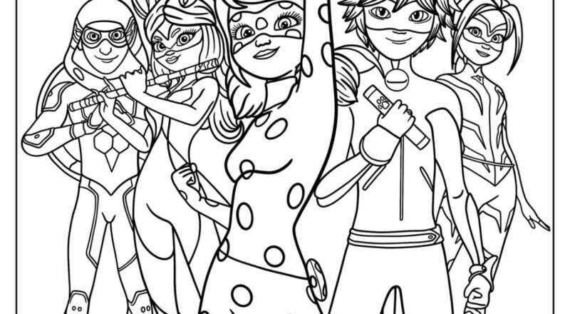 24 Miraculous Ladybug Coloring Pages Free PDF Printables