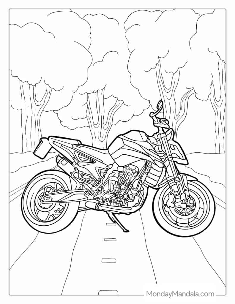 motorcycle coloring pages motorcycle coloring pages