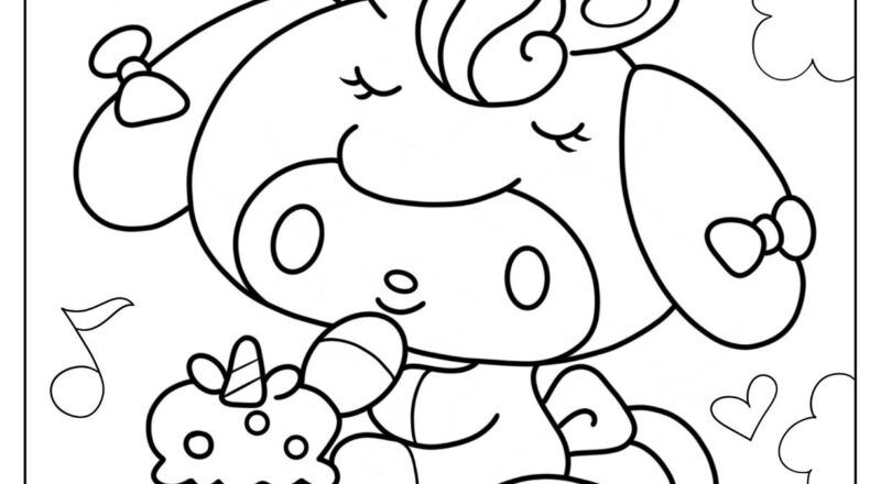 24 My Melody Coloring Pages Free PDF Printables