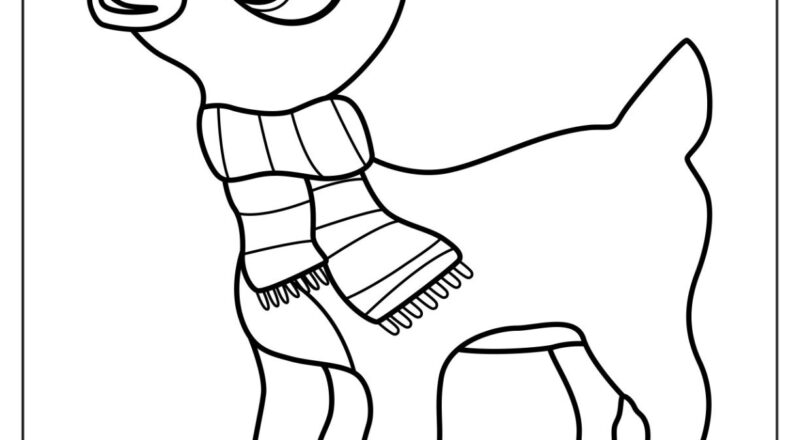 24 Rudolph Coloring Pages Free PDF Printables