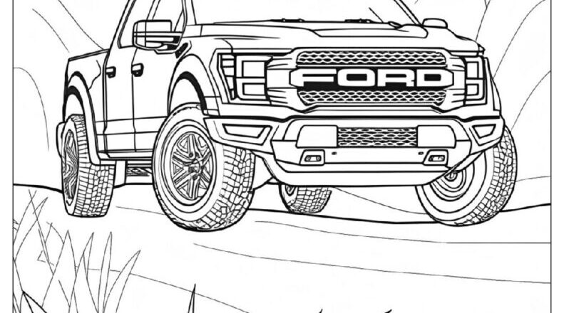 24 Truck Coloring Pages Free PDF To Print Woo Coloring