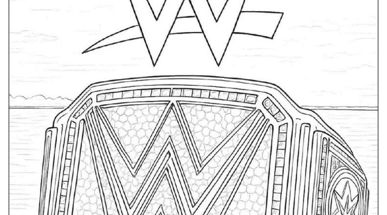24 WWE Wrestling Coloring Pages Free PDF To Print Woo Coloring