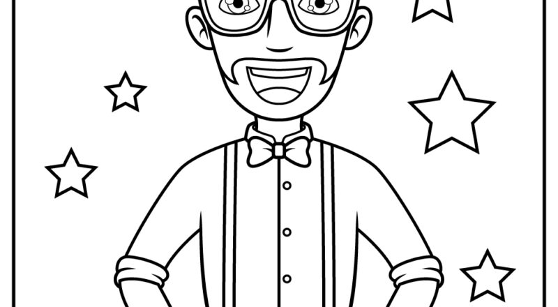 25 Blippi Coloring Pages 100 Free Printable PDFs