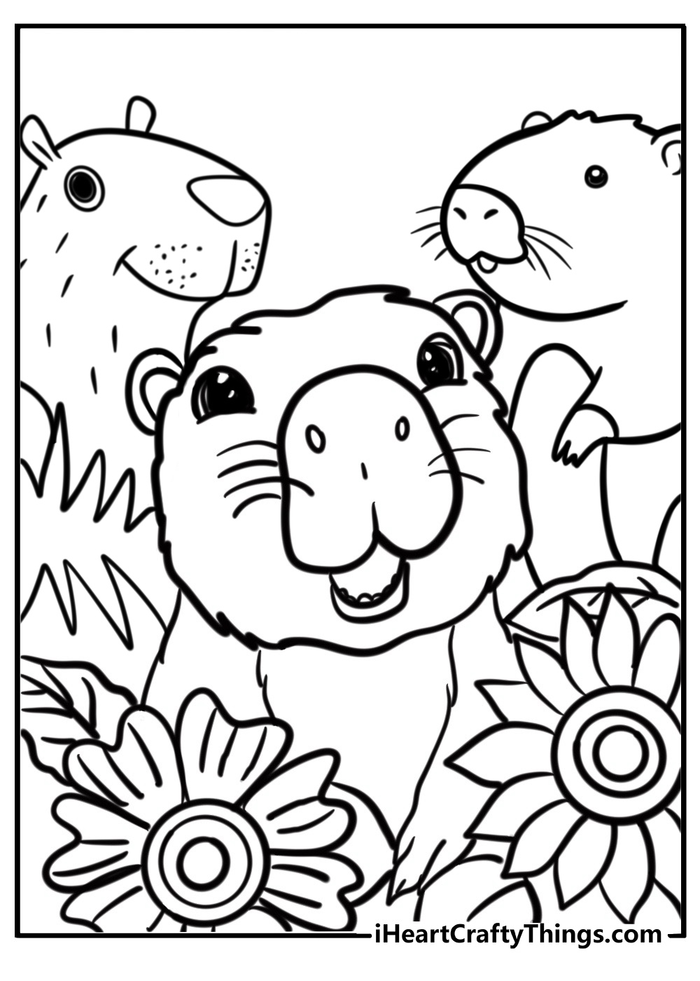 25 Capybara Coloring Pages Free Printable PDF For All Ages 
