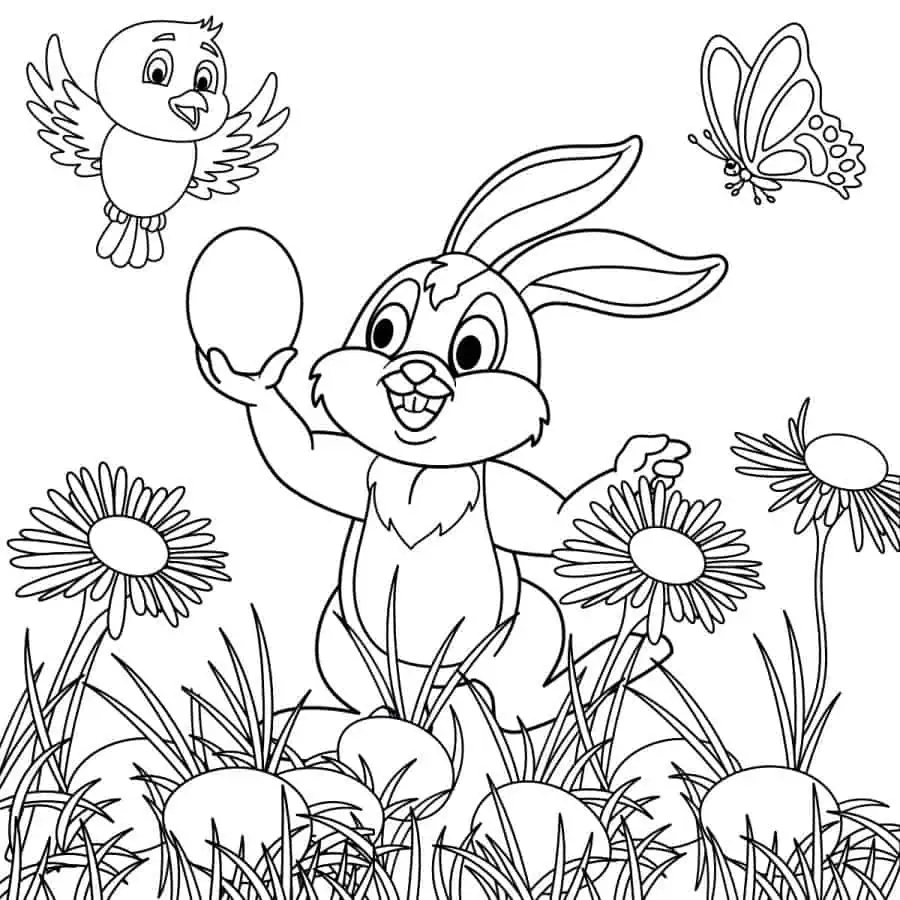 25 Free Easter Coloring Pages For Kids Artsy Pretty Plants