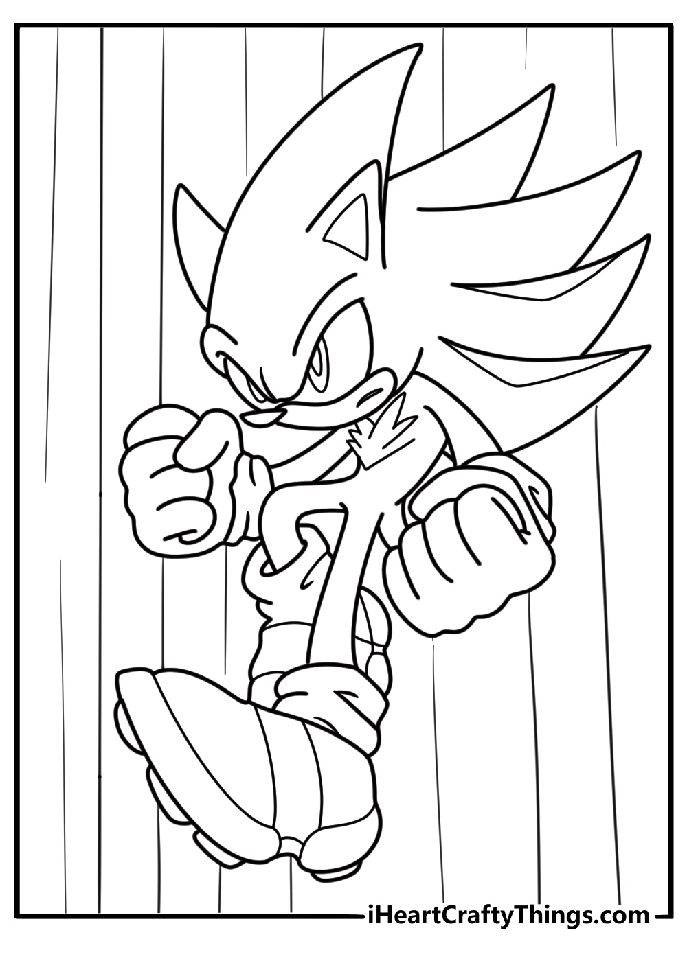 25 Free Hyper Sonic Coloring Pages For Kids