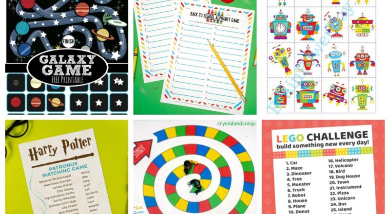 25 Fun Printable Games For Kids Happiness Is Homemade