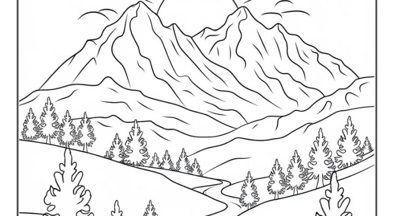 25 Sunset Coloring Pages Free PDF Printables Smooth Draw