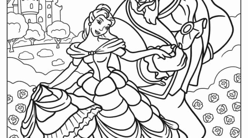 26 Beauty And The Beast Coloring Pages Free PDF Printables