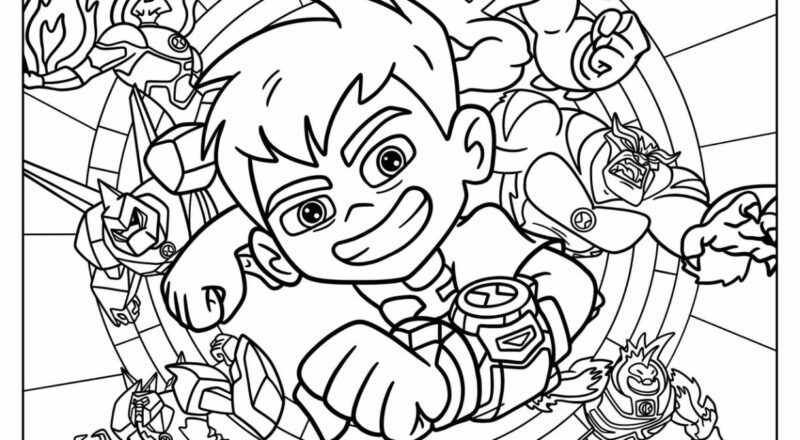 26 Ben 10 Coloring Pages Free PDF Printables