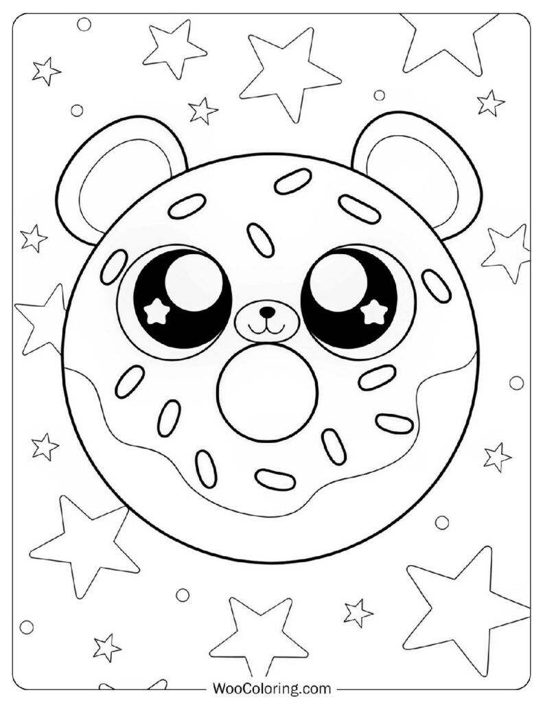 26 Donut Coloring Pages Free PDF To Print Woo Coloring