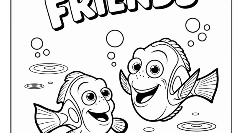 26 Finding Nemo Coloring Pages For Kids Smooth Draw