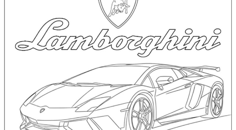 26 Lamborghini Coloring Pages Free PDF To Print Woo Coloring