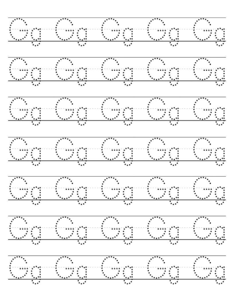 trace letters printable