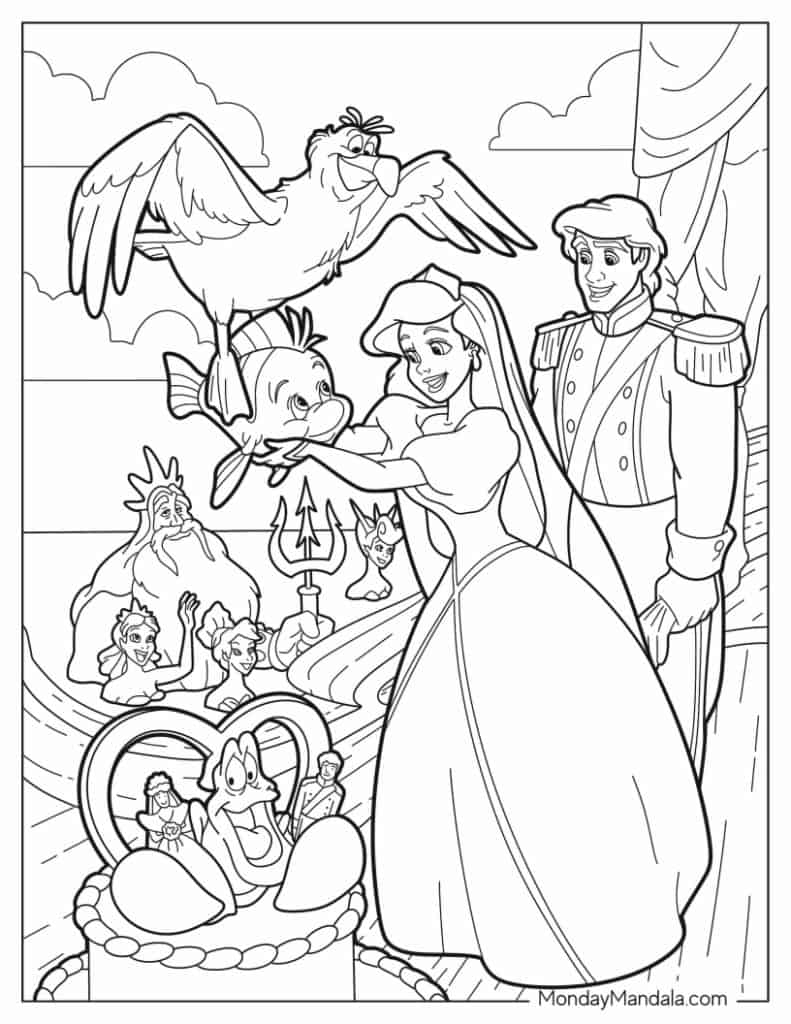 28 Ariel Coloring Pages Free PDF Printables 28 Ariel Coloring Pages Free PDF Printables