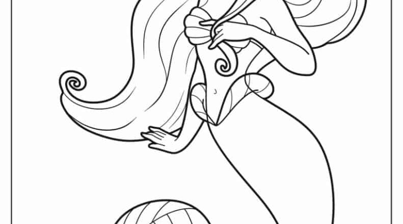 28 Ariel Coloring Pages Free PDF Printables