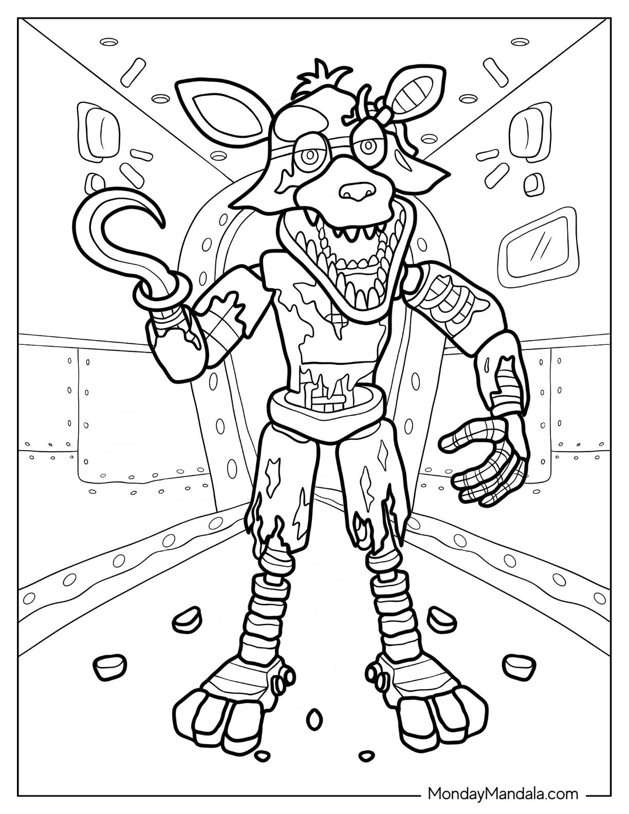 28 Five Nights At Freddie s Coloring Pages Free PDF Printables 