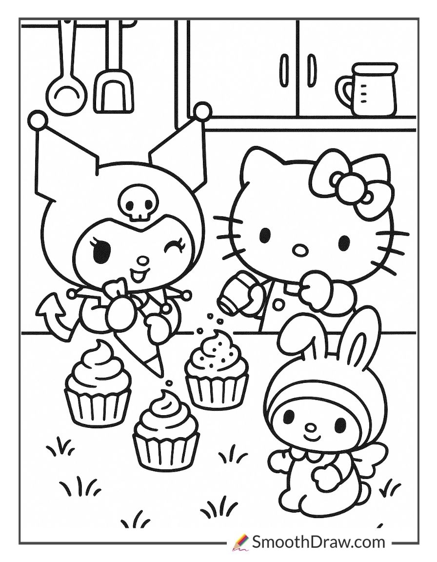 sanrio coloring page sanrio coloring page