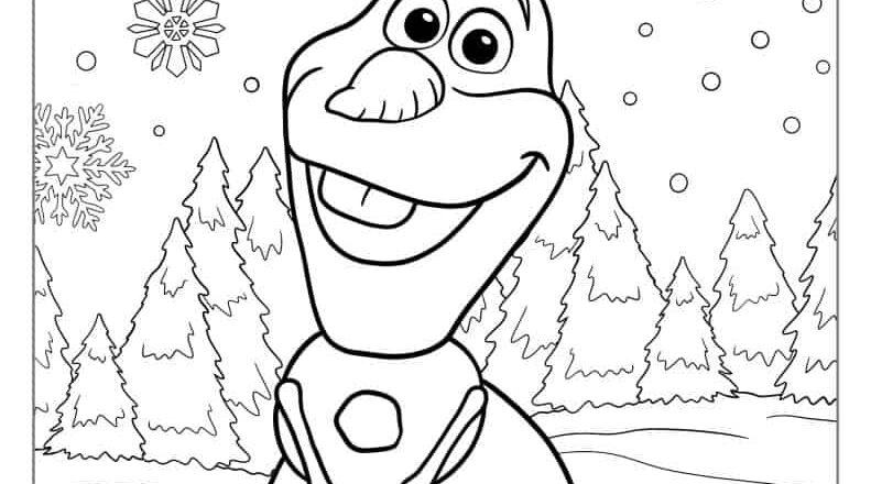 28 Olaf Coloring Pages Free PDF Printables