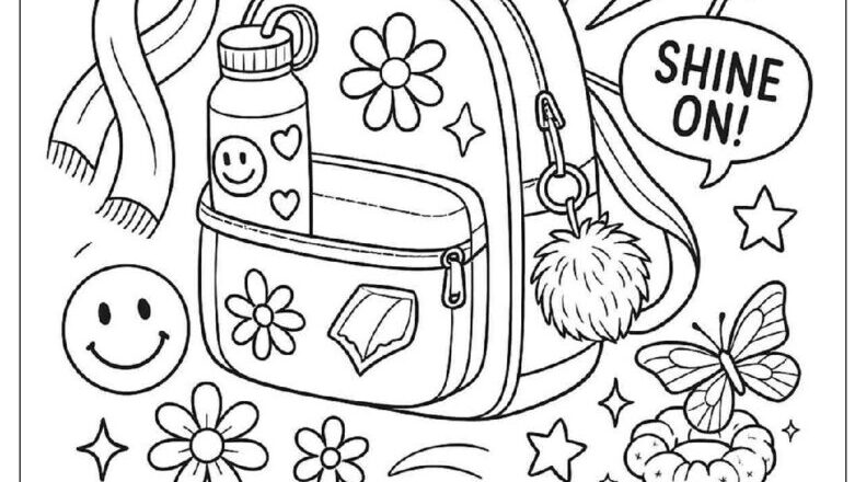 28 Preppy Coloring Pages Free PDF To Print Woo Coloring