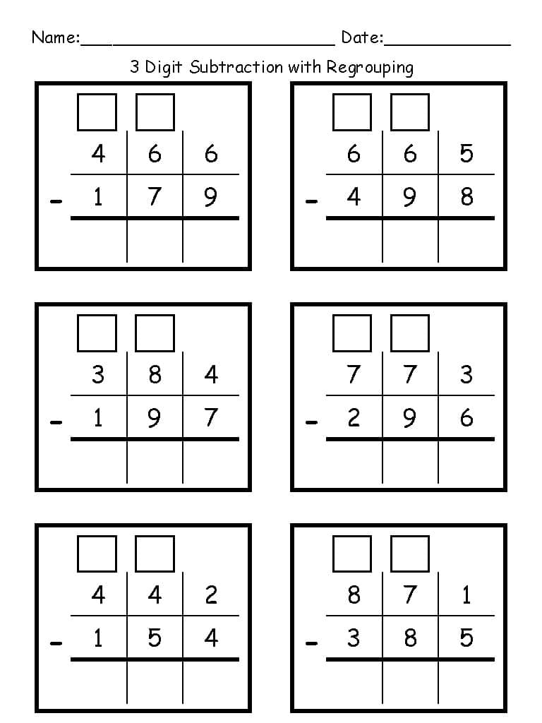 3 Digit Subtraction WITH Regrouping By Miss Penny s Teachings TPT 3 Digit Subtraction WITH Regrouping By Miss Penny s Teachings TPT