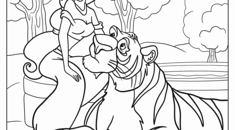 30 Aladdin Jasmine Coloring Pages Free PDF Printables