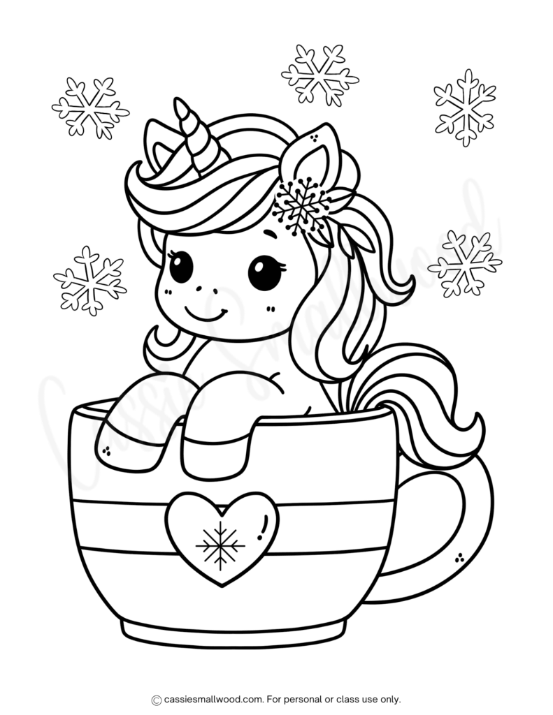 winter coloring pages printable