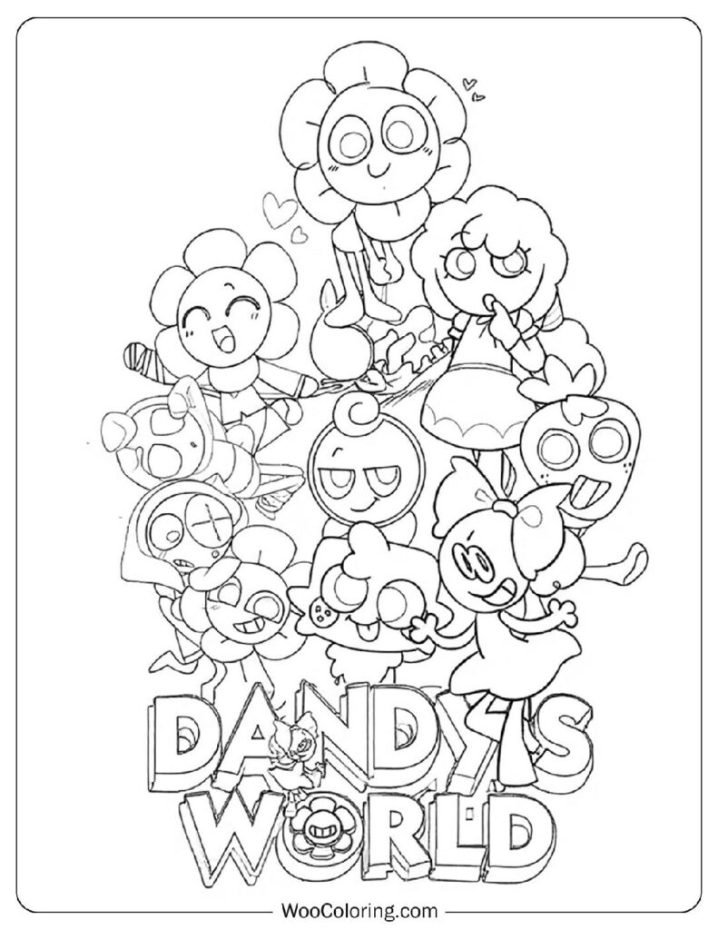 30 Dandy s World Coloring Pages Free PDF To Print Woo Coloring