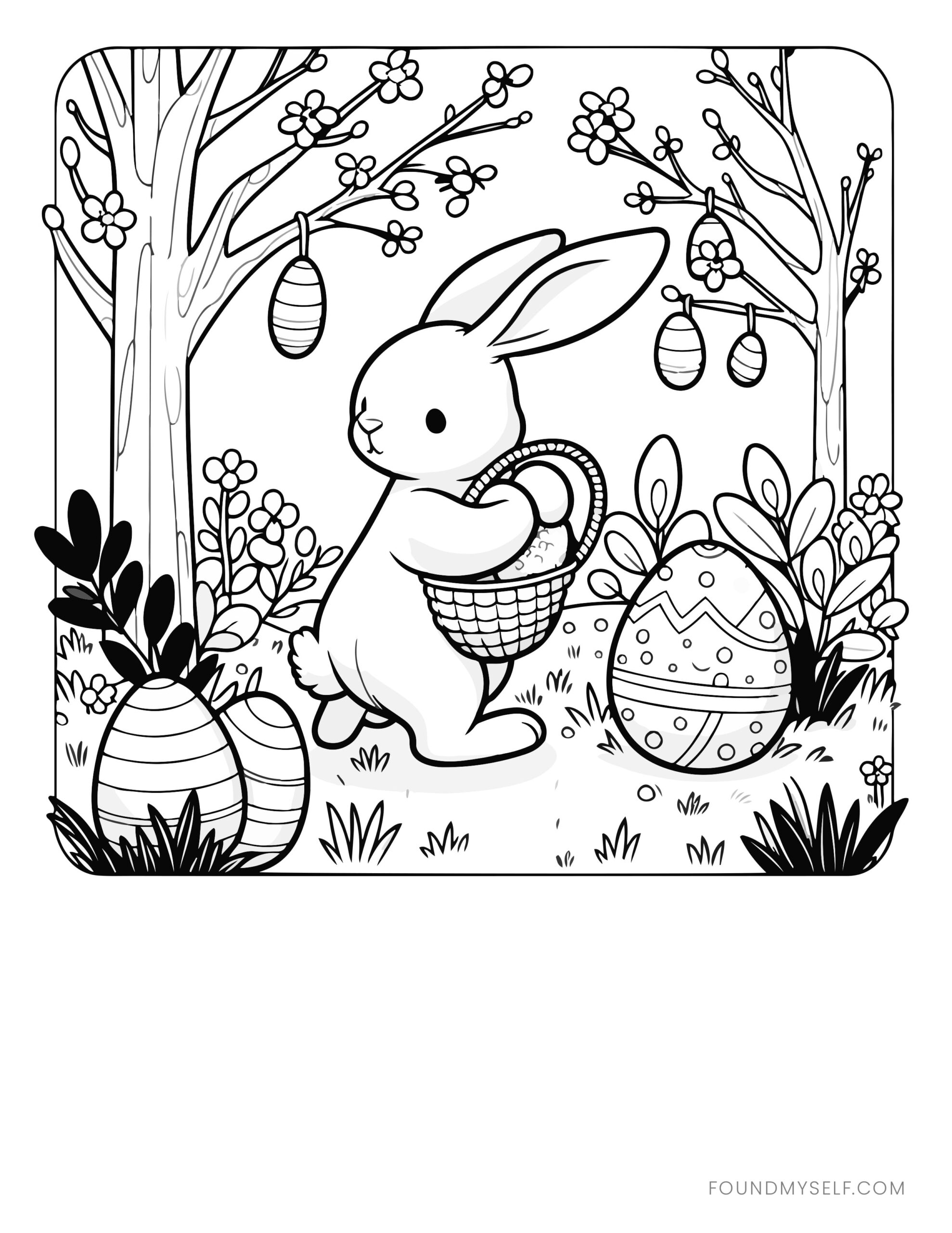 30 Free Printable Easter Coloring Pages