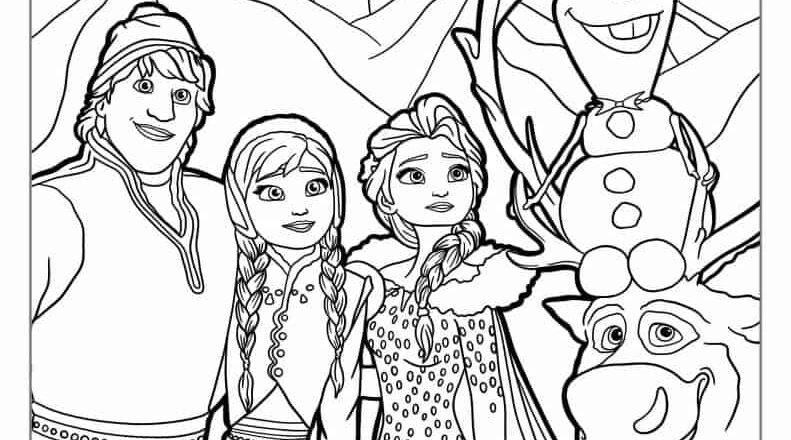 30 Frozen Coloring Pages Free PDF Printables