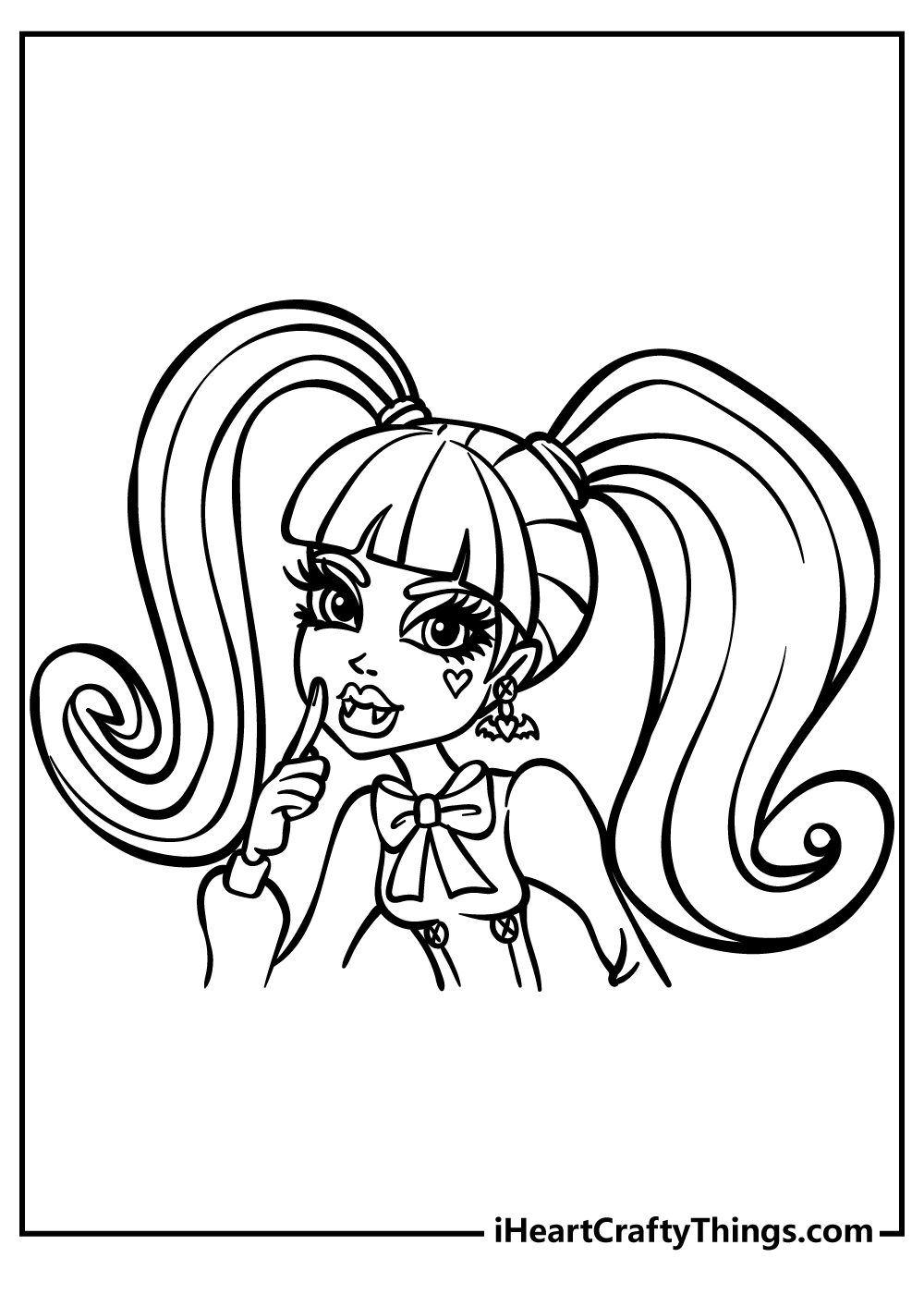 monster high coloring page