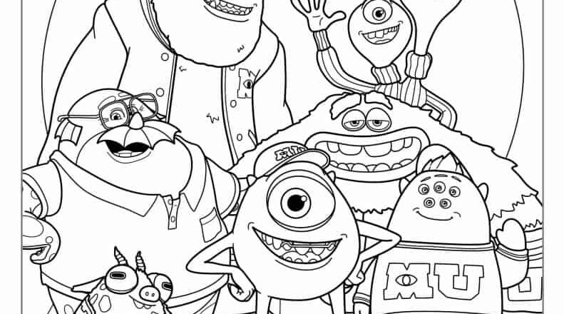 30 Monsters Inc Coloring Pages Free PDF Printables