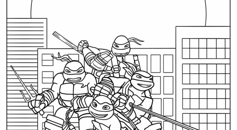 30 Ninja Turtles Coloring Pages Free PDF Printables