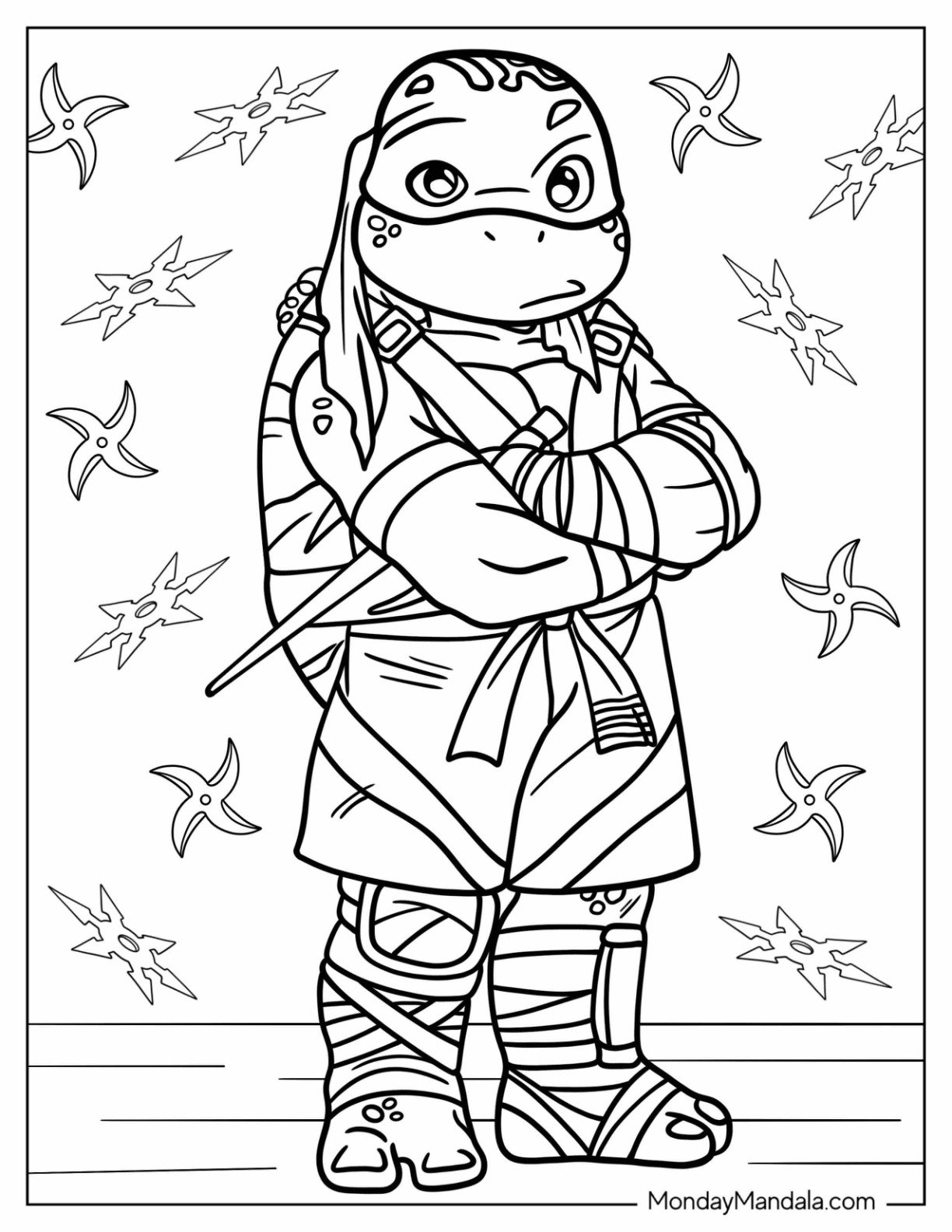 30 Ninja Turtles Coloring Pages Free PDF Printables 