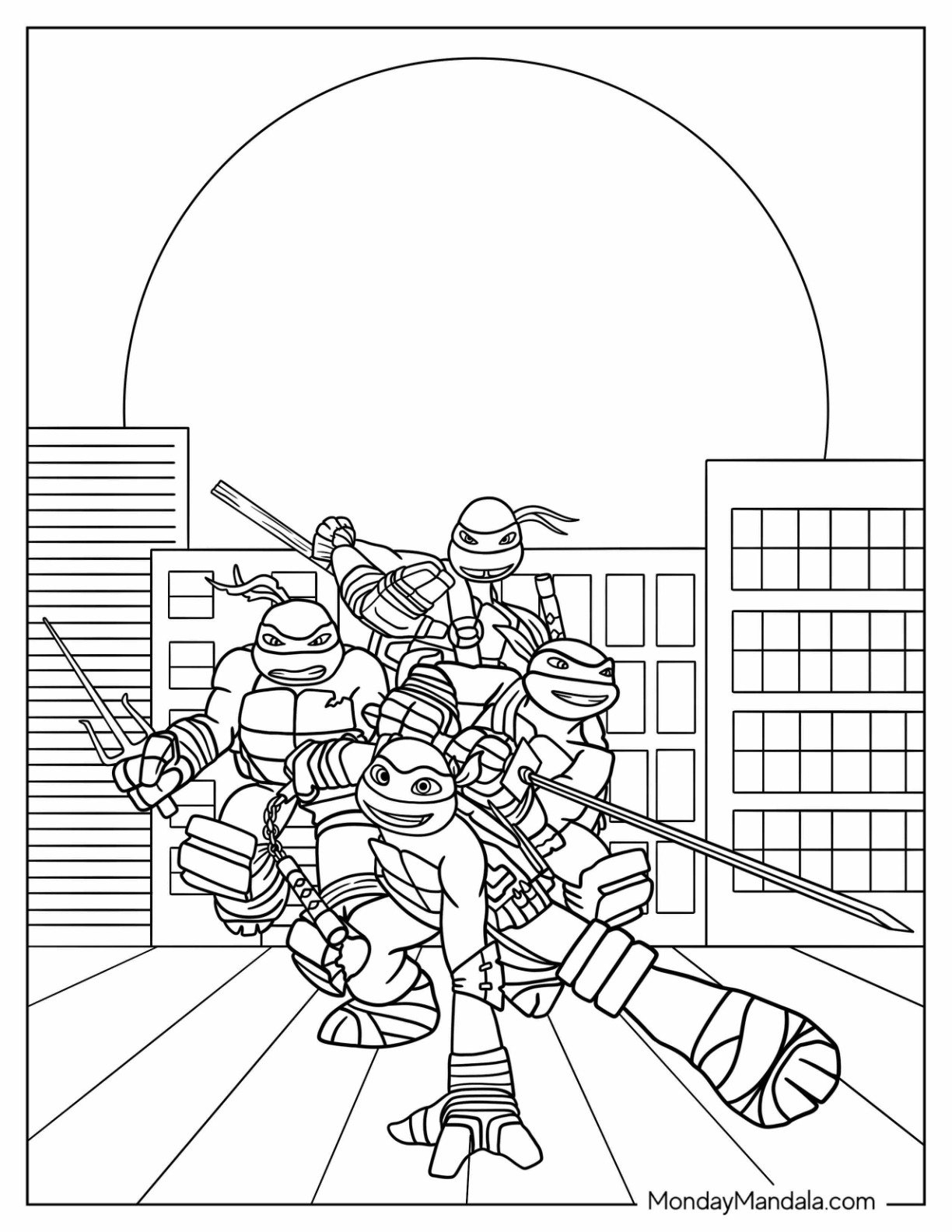 ninja turtle coloring pages