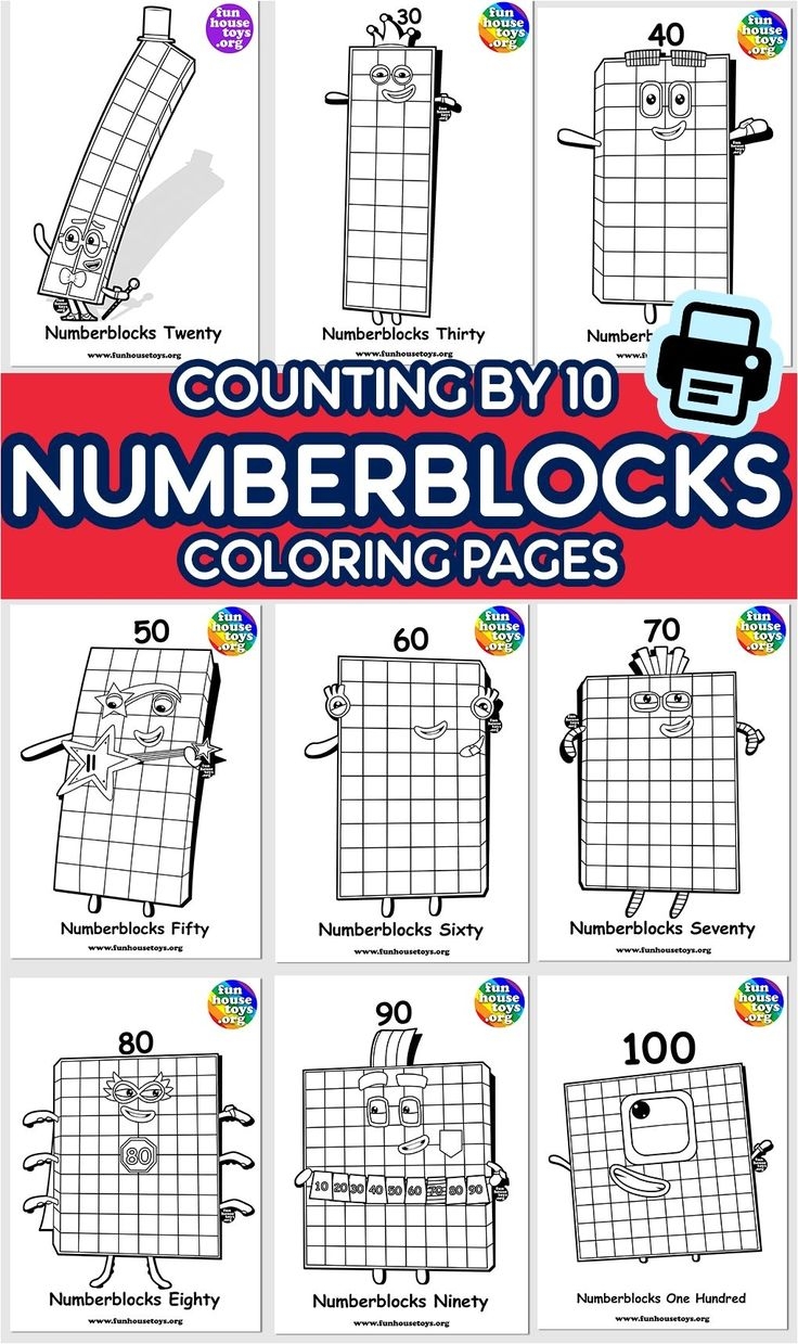30 Numberblocks Coloring Pages Thevillageanthology