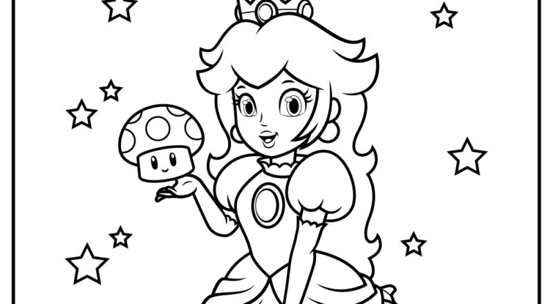30 Princess Peach Coloring Pages 100 Free Printables