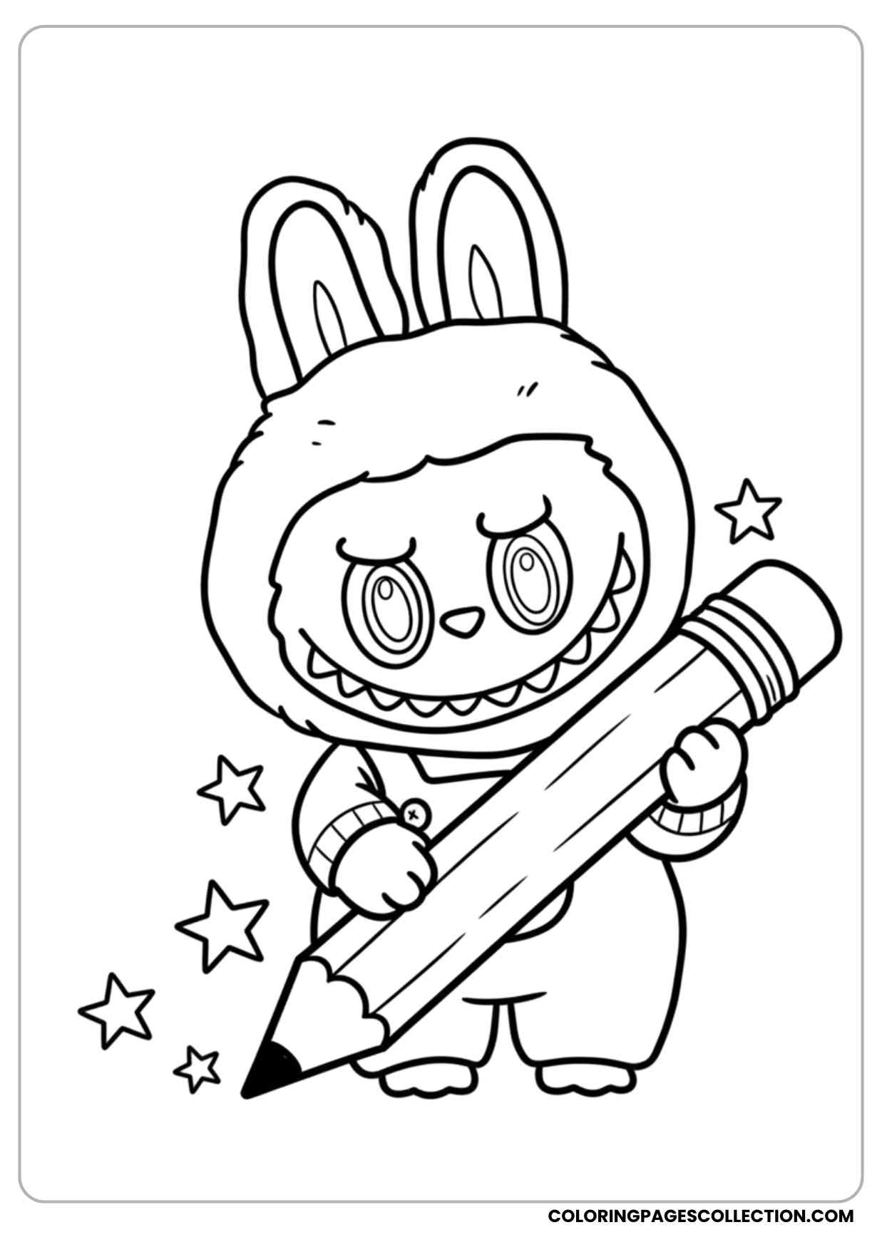30 Printable Labubu Coloring Pages Free PDF Coloring Sheets To Download