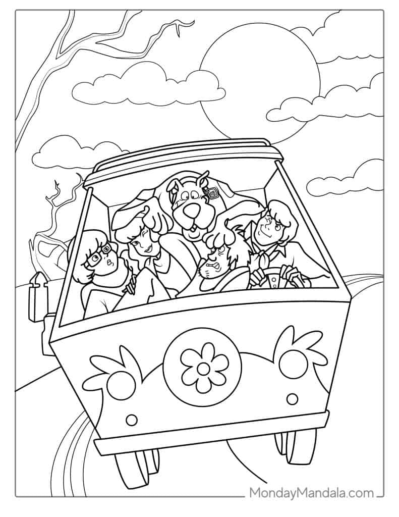 scooby coloring pages