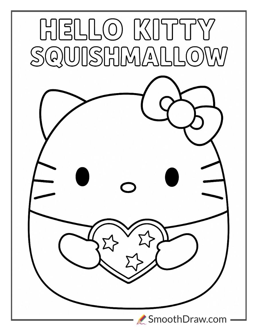 30 Squishmallow Coloring Pages Free Printables Smooth Draw